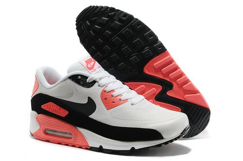 Wmns Nike Air Max 90 Prem Tape Sn Unisex White And Pink Sports Shoes Online Store